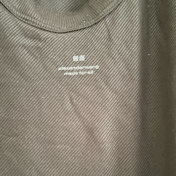 Uniqlo X Alexander Wang Ribbed Scoopneck Bodysuit Black Medium - Picture 6 of 6